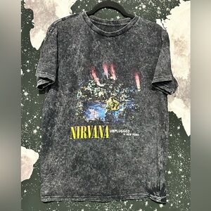Nirvana Unplugged New York Band Shirt